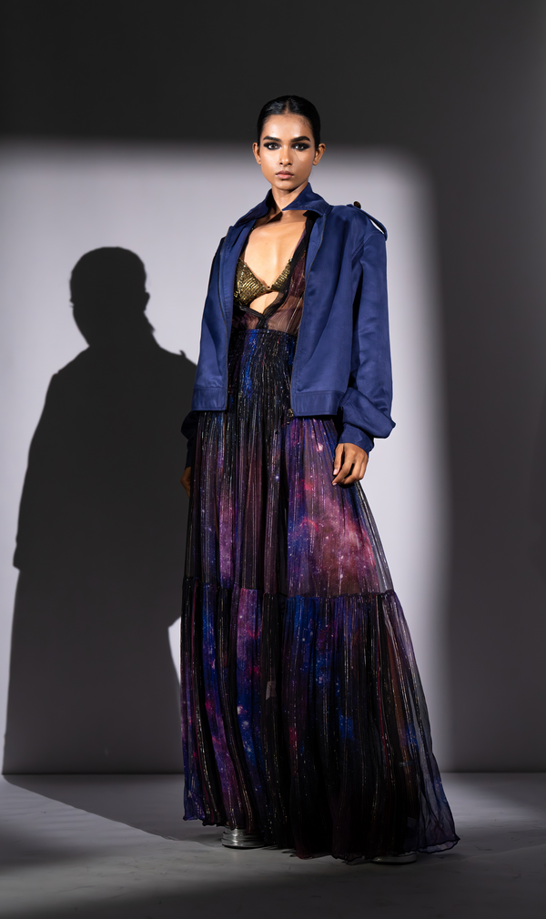 PURPLE FAUX SUEDE BOMBER