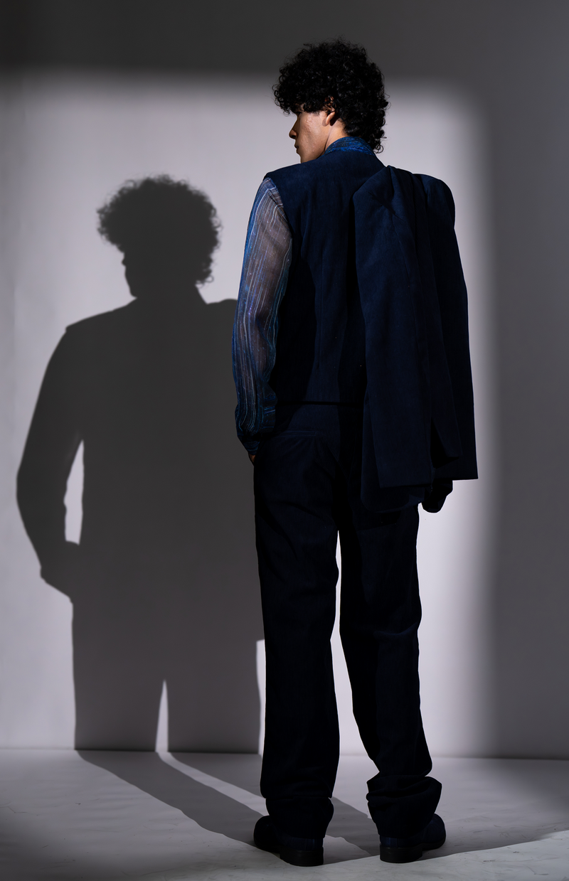 BLUE METEOR PRINT SHIRT