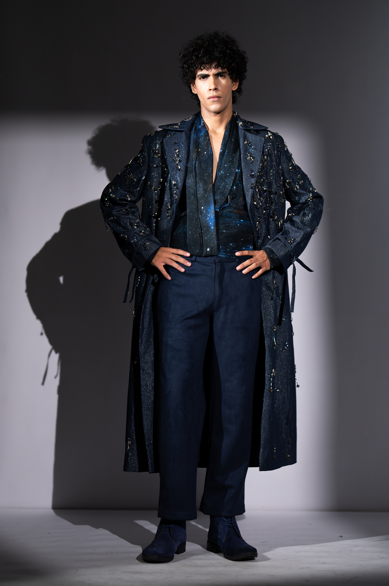 ASH BLUE SUEDE PANTS