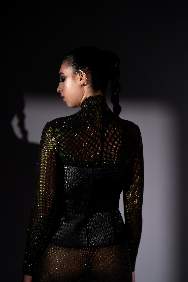 SHINING STAR SWAROSKI BODYSUIT & PANTS