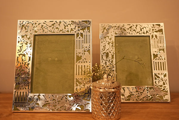 BIRD OF PARADISE FILIGREE PHOTO FRAME
