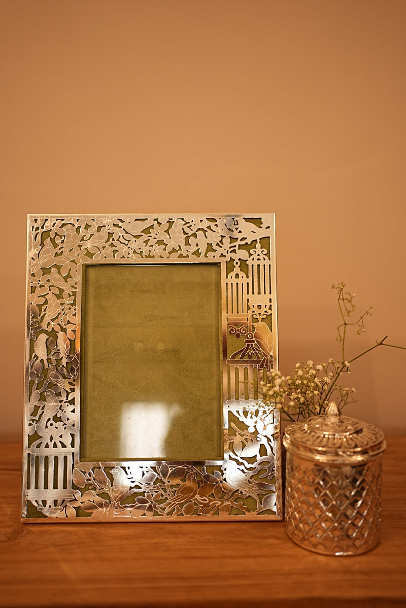 BIRD OF PARADISE FILIGREE PHOTO FRAME