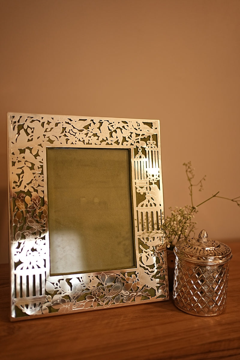 BIRD OF PARADISE FILIGREE PHOTO FRAME