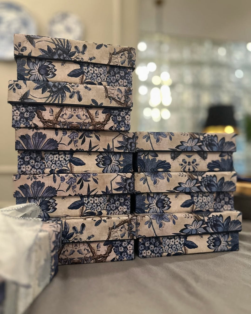INDIGO & IVORY PERSIAN PRINT INSPIRED PACKAGING
