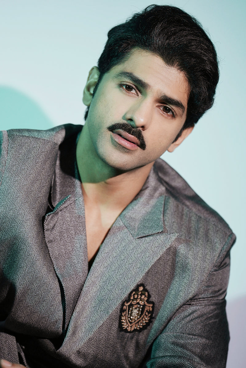 TAHA SHAH BADUSSHA IN TWEED SILK COORDSET