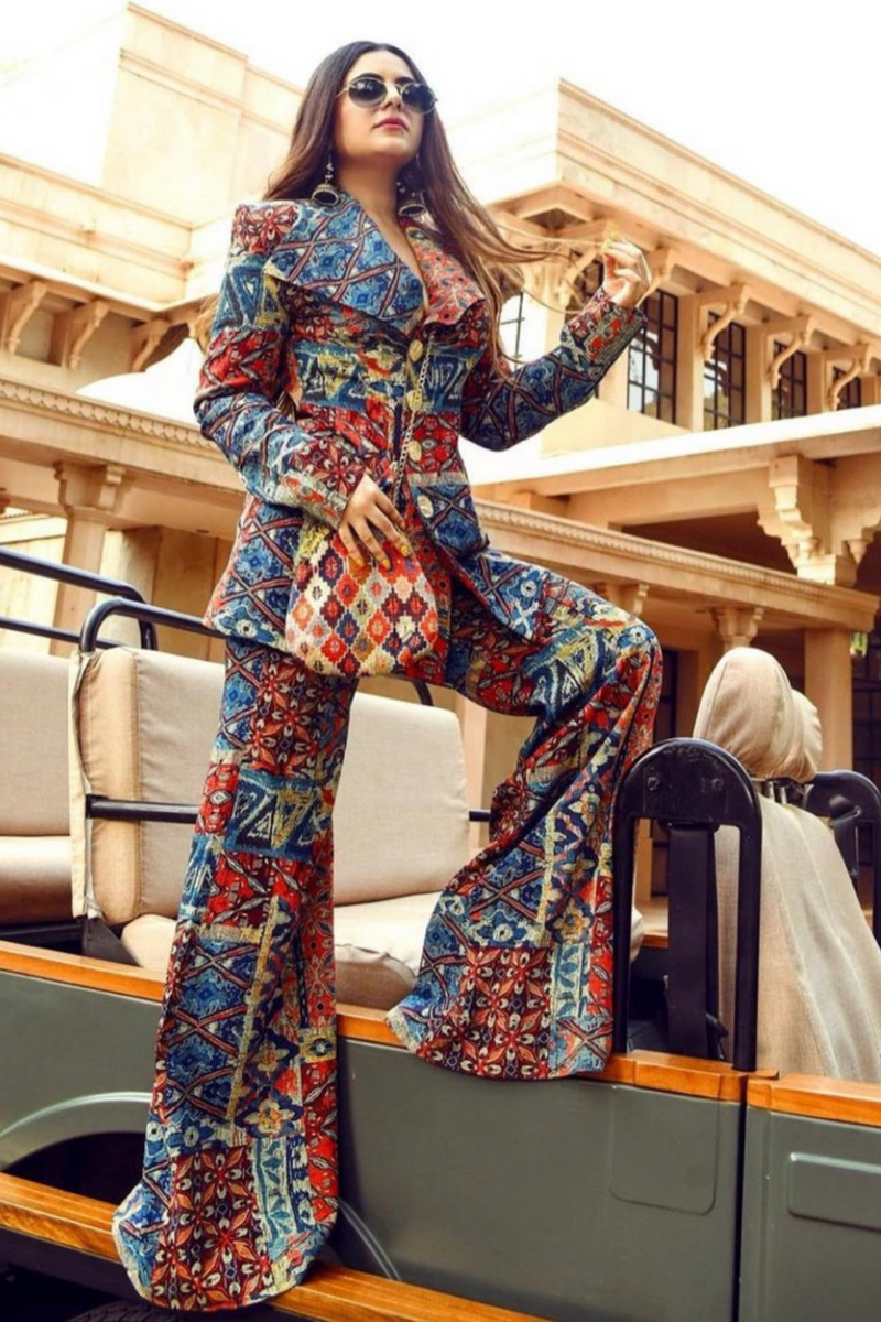Shereen Sikka In Carpet Print Pant Suit