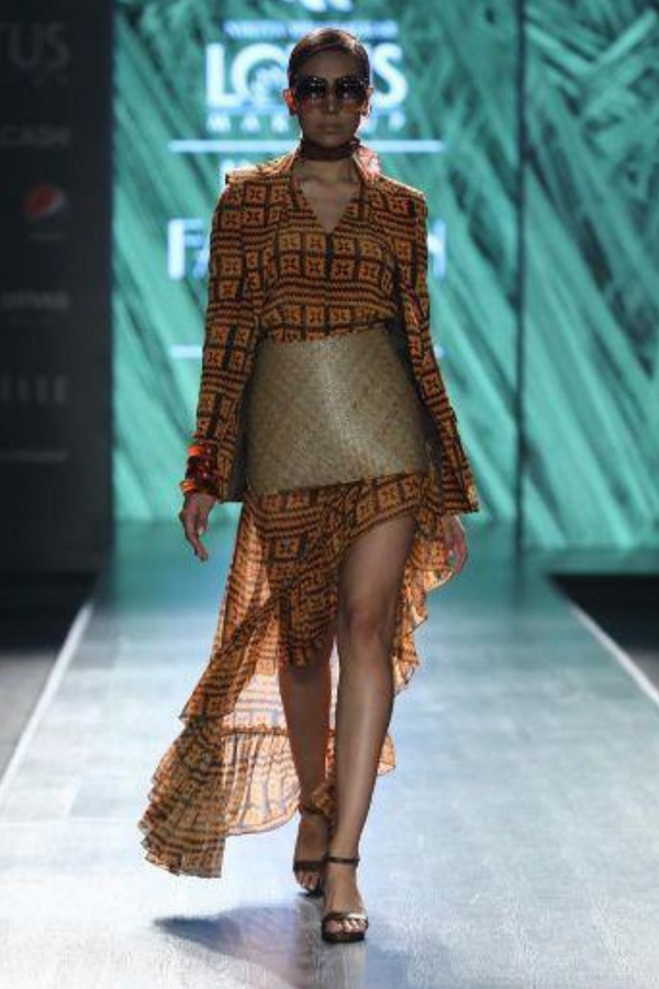 Woven Bamboo Mat Skirt