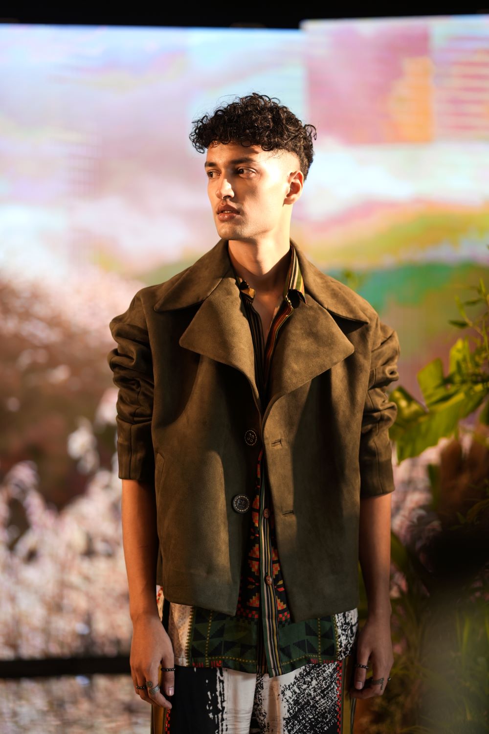 Jade Green Suede Jacket – Nikita Mhaisalkar