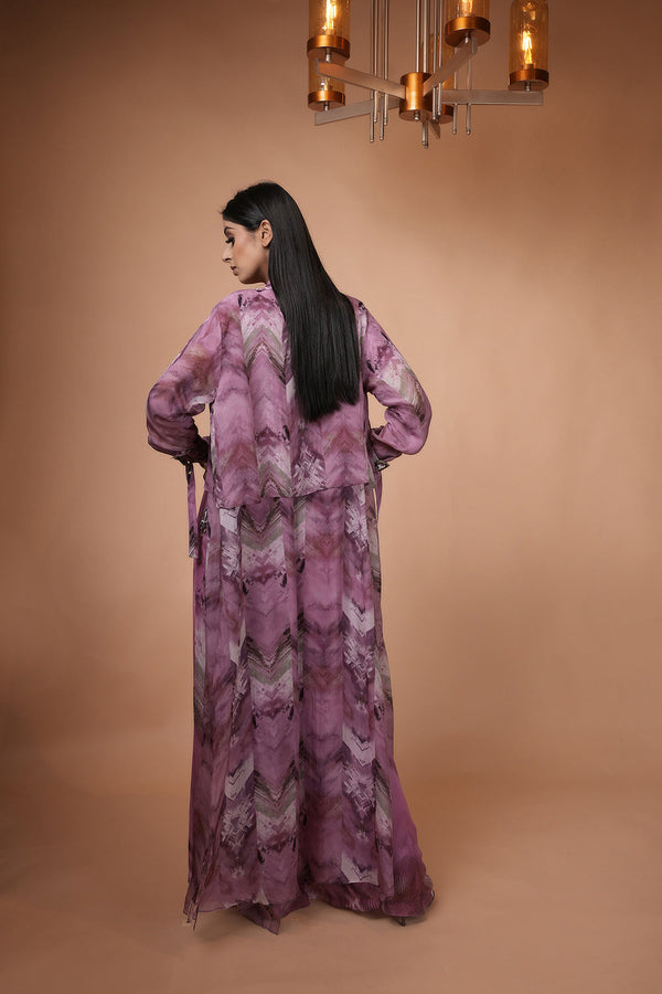 Lilac Floss Print Jacket