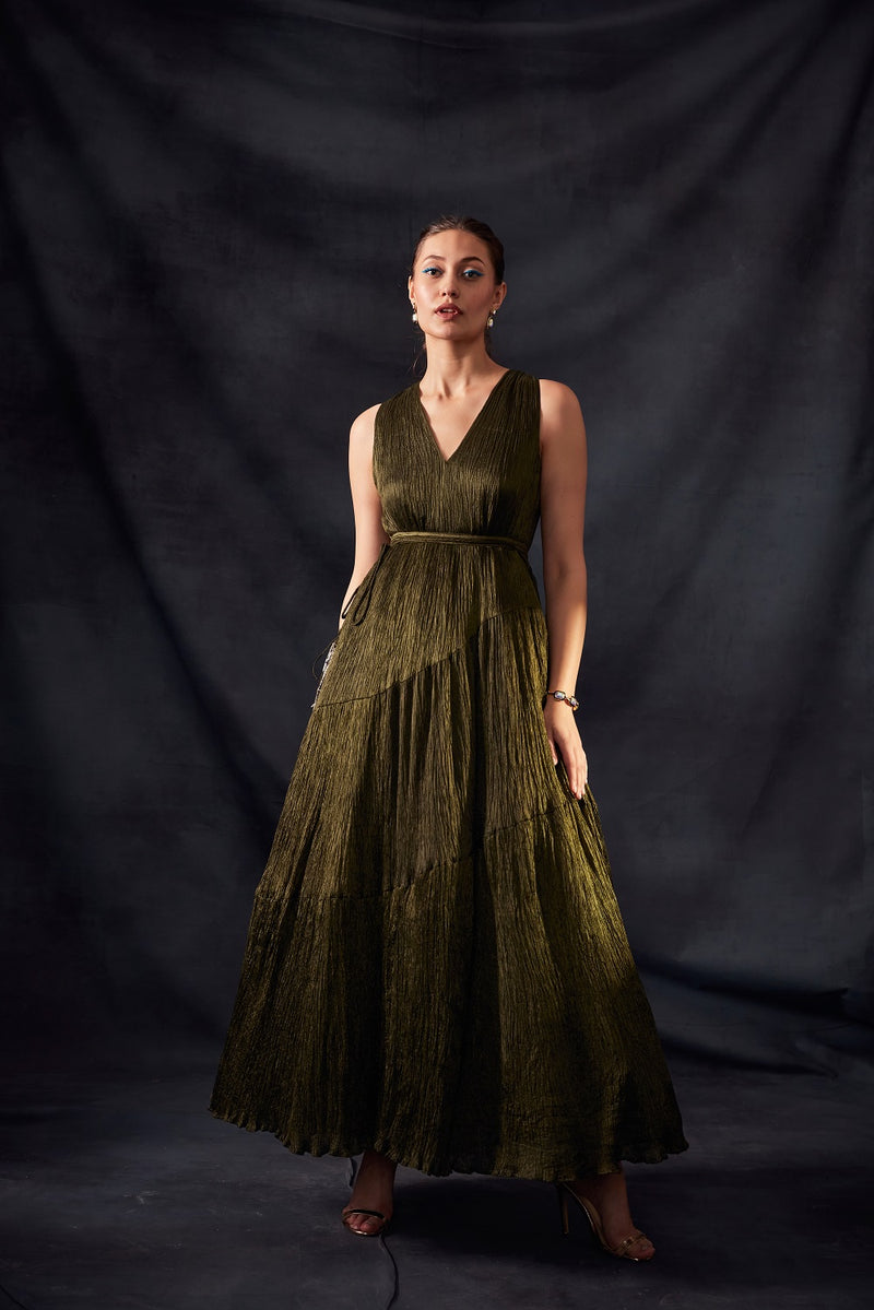 Olive Green Dress Formal Evening Gowns - Shop on Pinterest