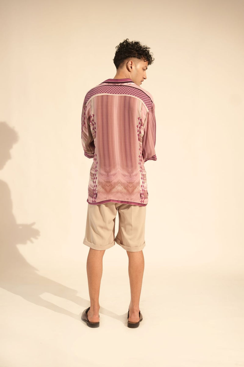 Lilac Floss Print Shirt